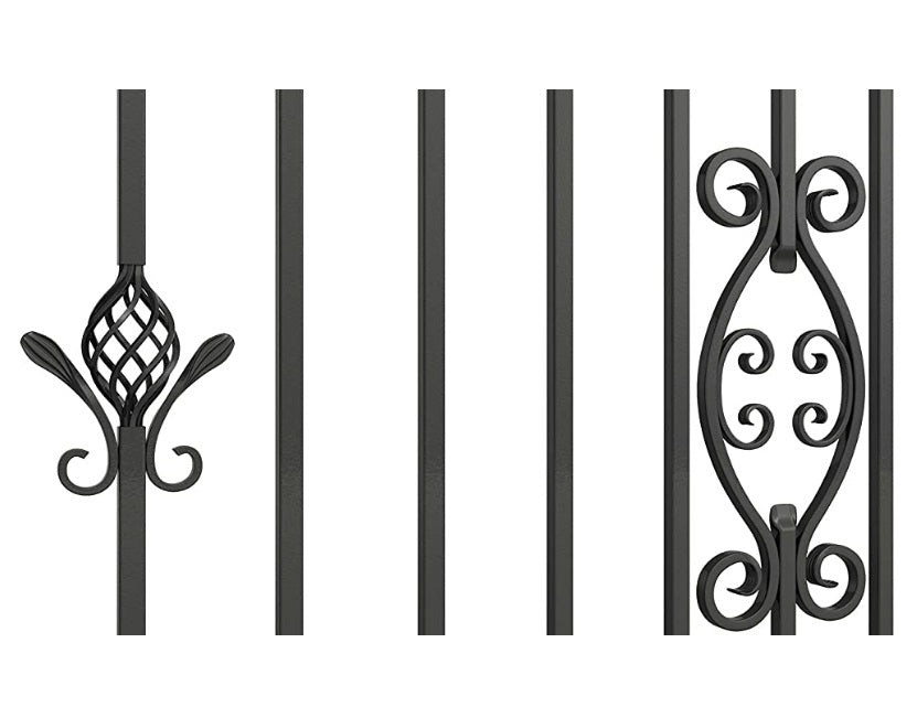 Schmuckzaun "Alicia" aus Stahl Aluspitzen