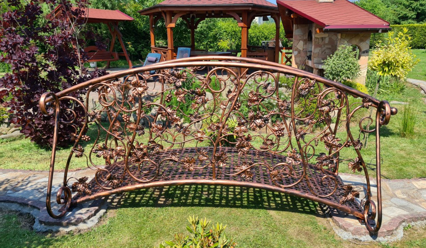 Romantische Gartenbrücke Steg Kunstschmiede