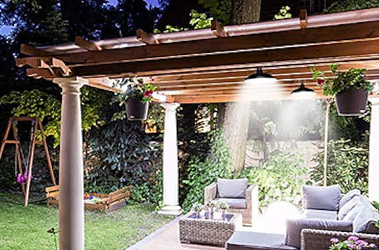 2er Solar LED Pendelleuchte