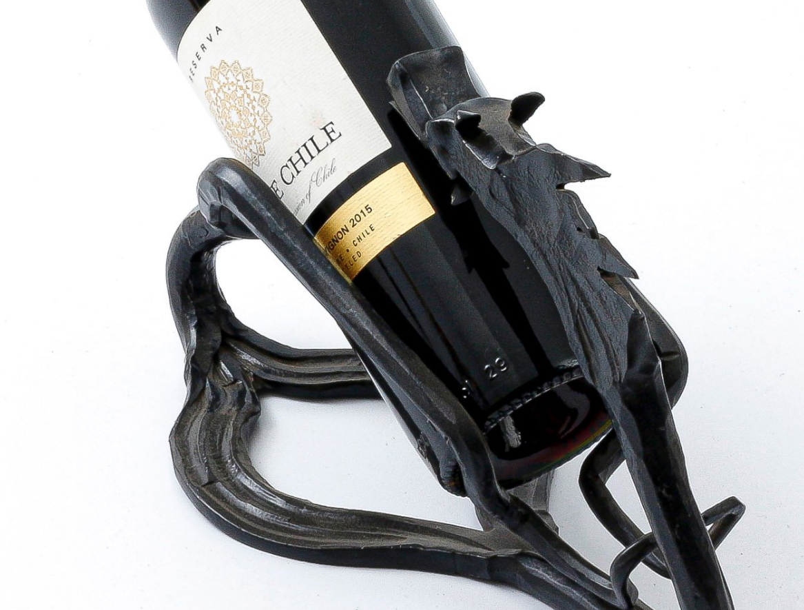 Weinhalter "Drache" Weinständer Kunstschmiede