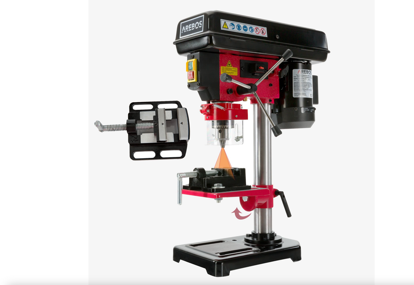 AREBOS Tischbohrmaschine AR-HB-TBM13