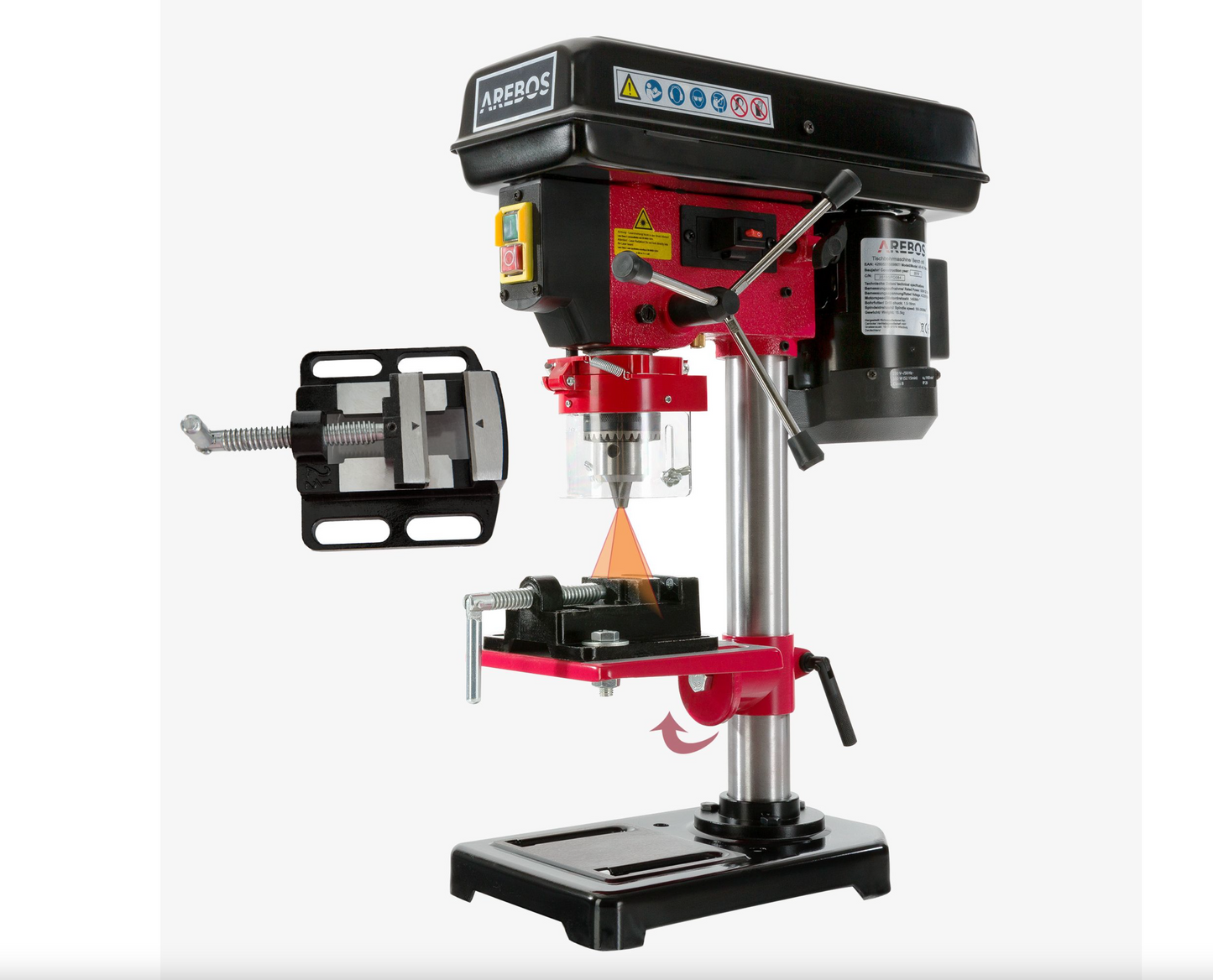 AREBOS Tischbohrmaschine AR-HB-TBM13