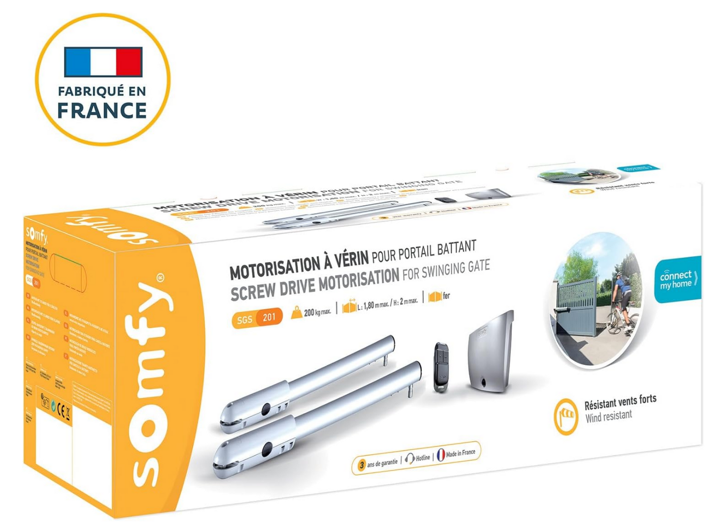 Flügeltorantrieb SOMFY SGS 201 RTS