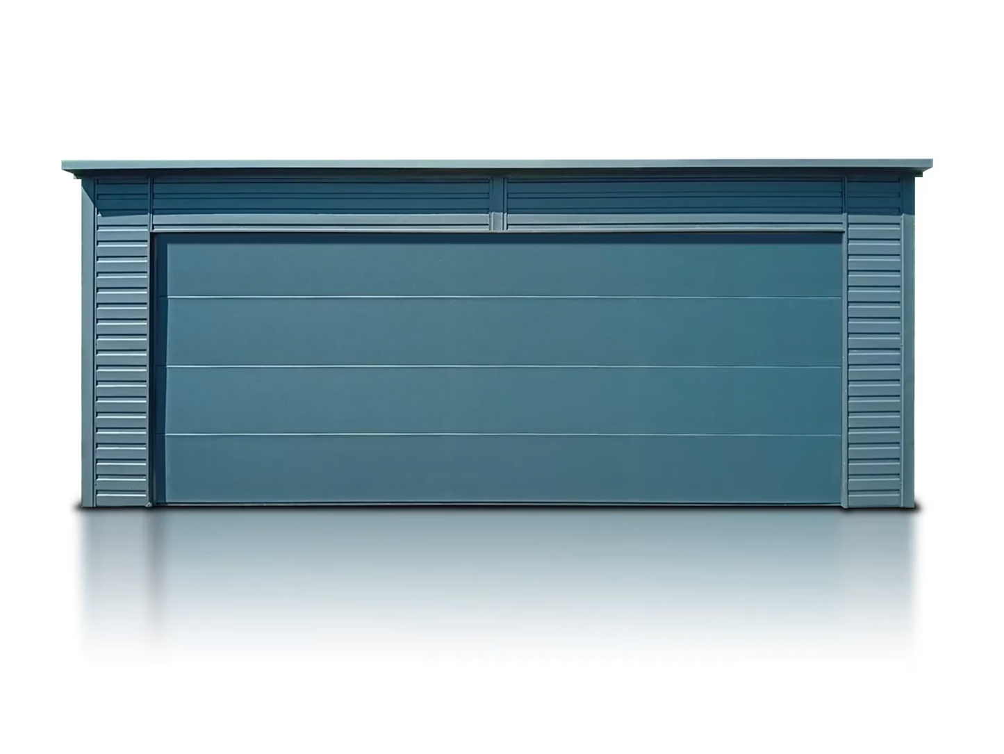 PREMIUM Stahlgarage SKU221 mit Sektionaltor 6x6m inkl. Montage!