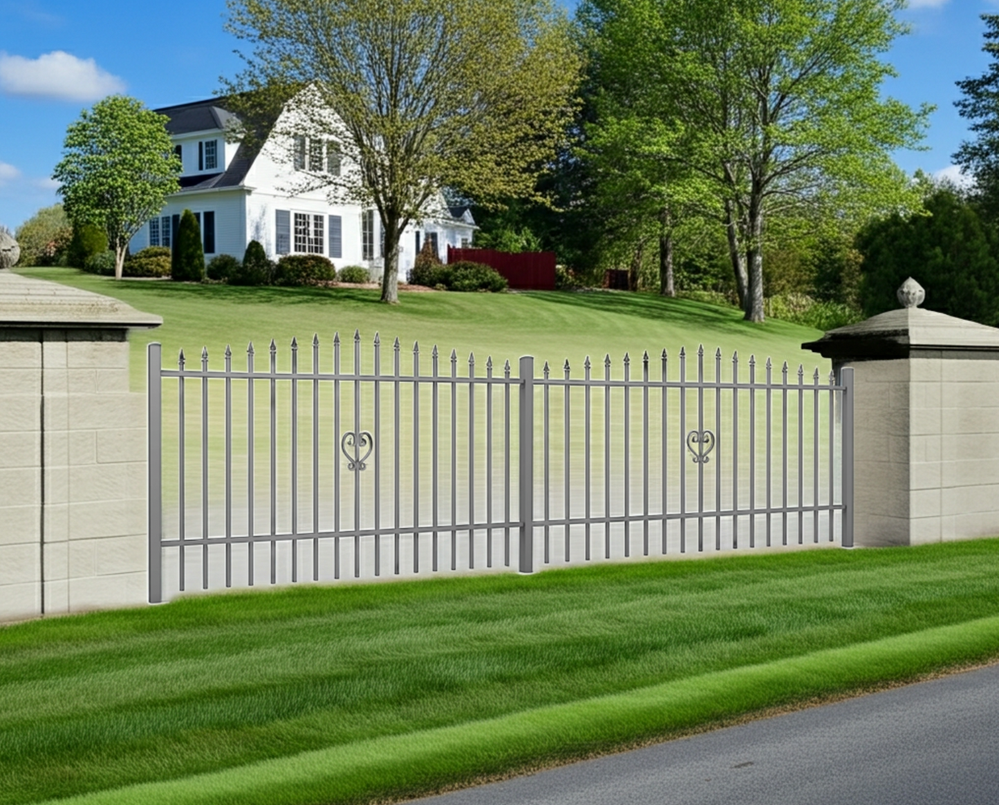 Zaunpaket "Artistic" optional mit Stahlpfosten & Zubehör!