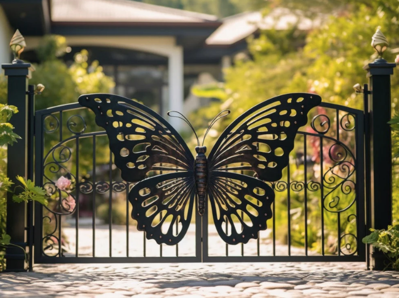 Steel Butterfly - Kunstschmiedetor 400x130