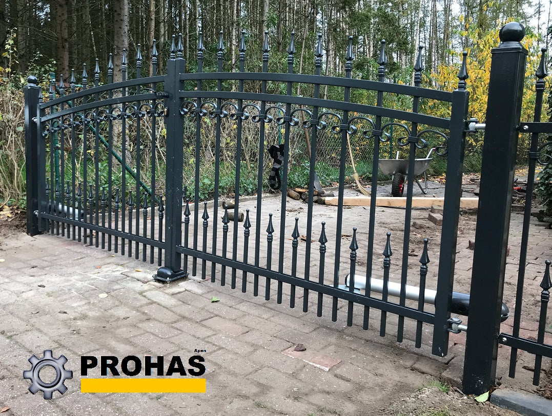 Doppelflügel Schmiedetor "Hahnke " inkl. 2 Pfosten und Zubehör