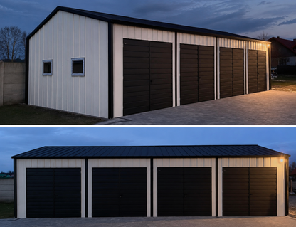 PREMIUM Stahlhalle TOPLINE 15x6m Satteldach inkl. Aufbau!