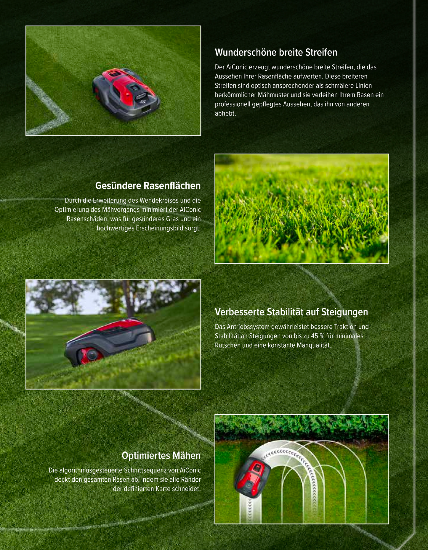 CRAMER AiConic Mähroboter mit KI & SAT Technologie