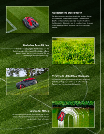 CRAMER AiConic Mähroboter mit KI & SAT Technologie