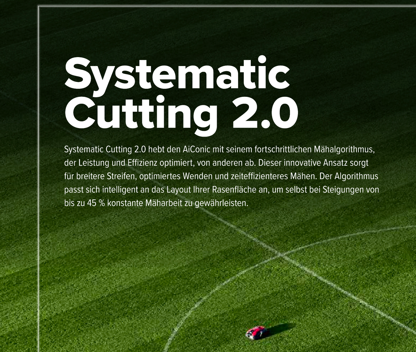 CRAMER AiConic Mähroboter mit KI & SAT Technologie
