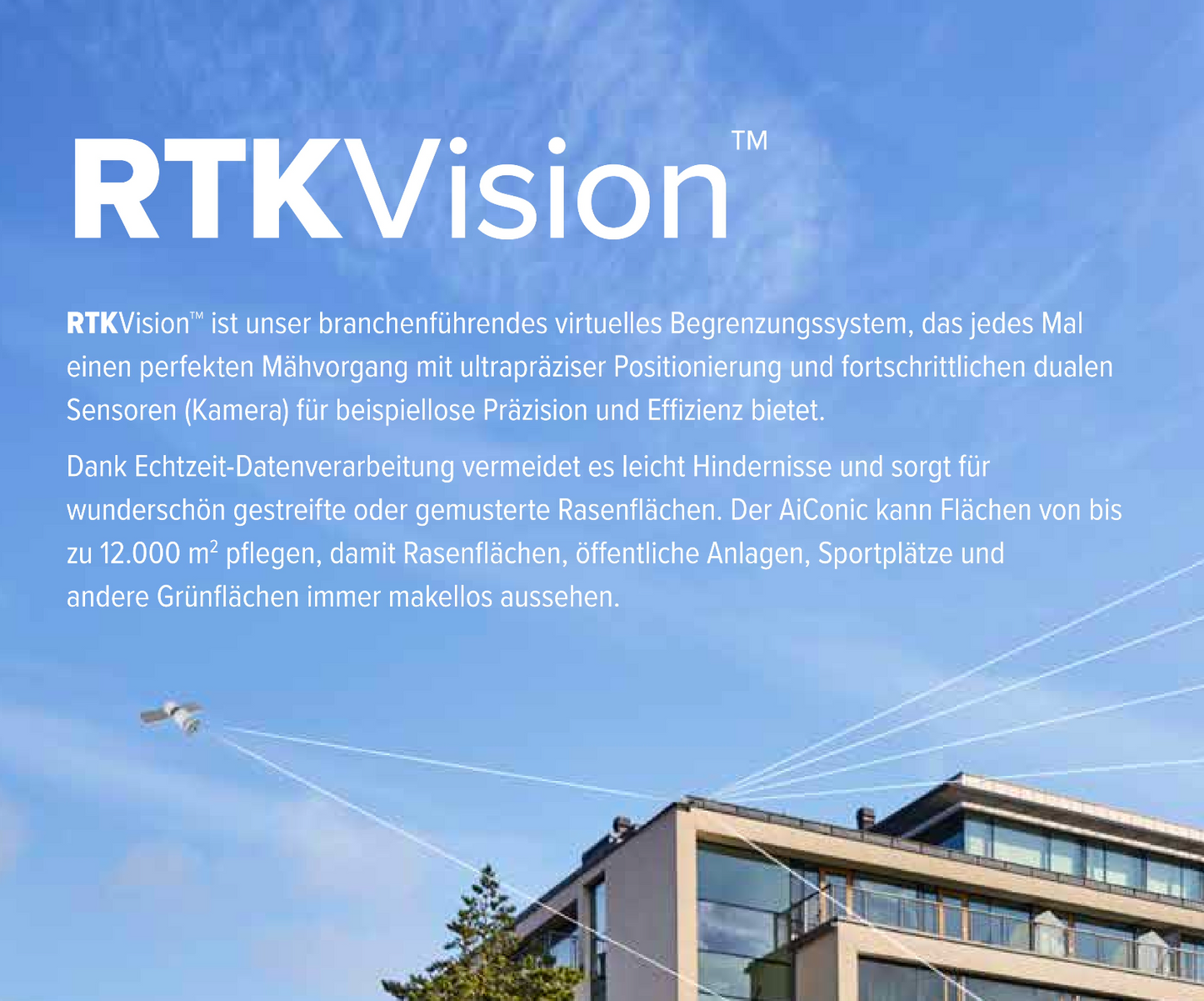 CRAMER AiConic Mähroboter mit KI & SAT Technologie