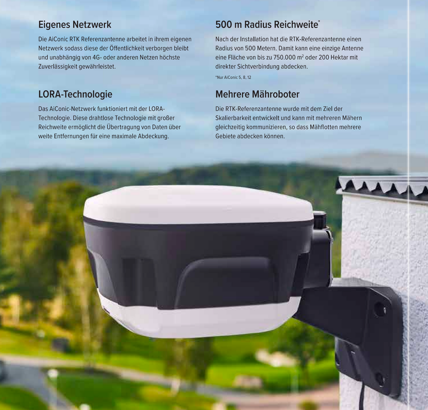 CRAMER AiConic Mähroboter mit KI & SAT Technologie