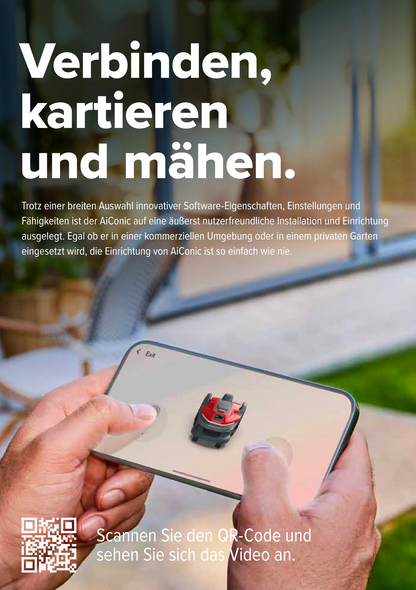 CRAMER AiConic Mähroboter mit KI & SAT Technologie