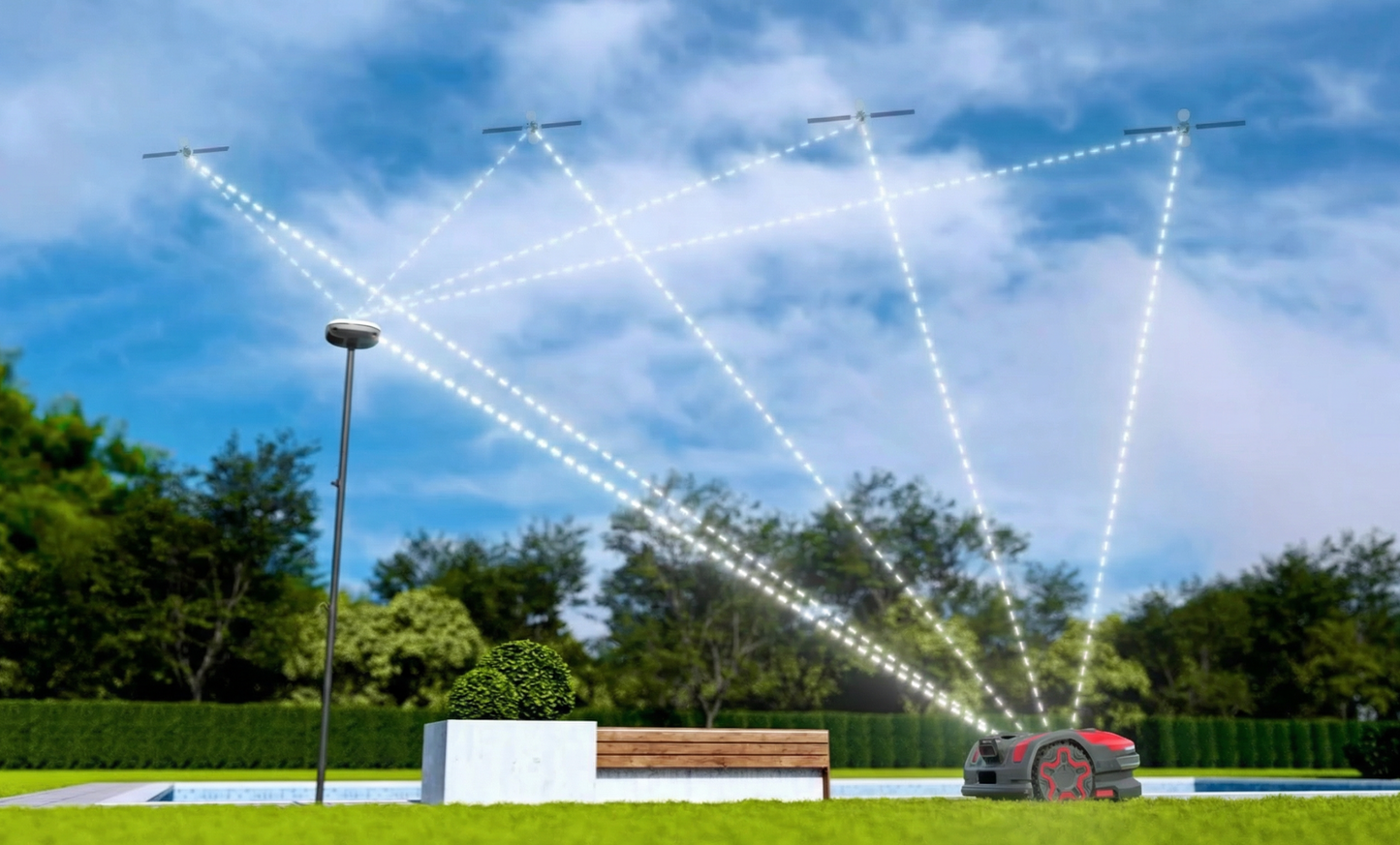 CRAMER AiConic Mähroboter mit KI & SAT Technologie