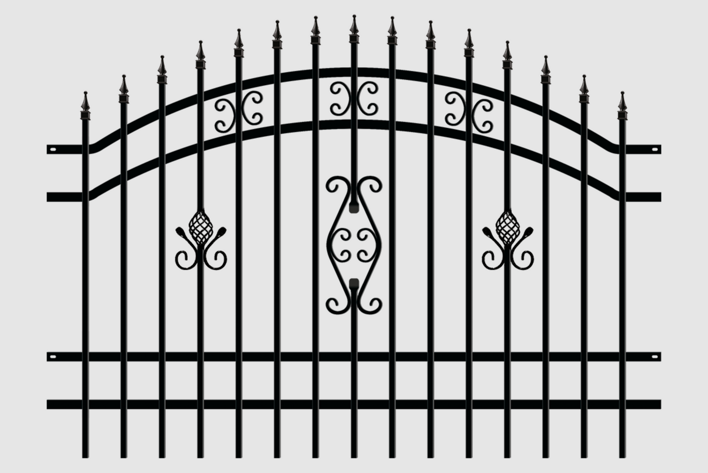 Zaunpaket "Alicia" inkl. Stahlpfosten & Zubehör!