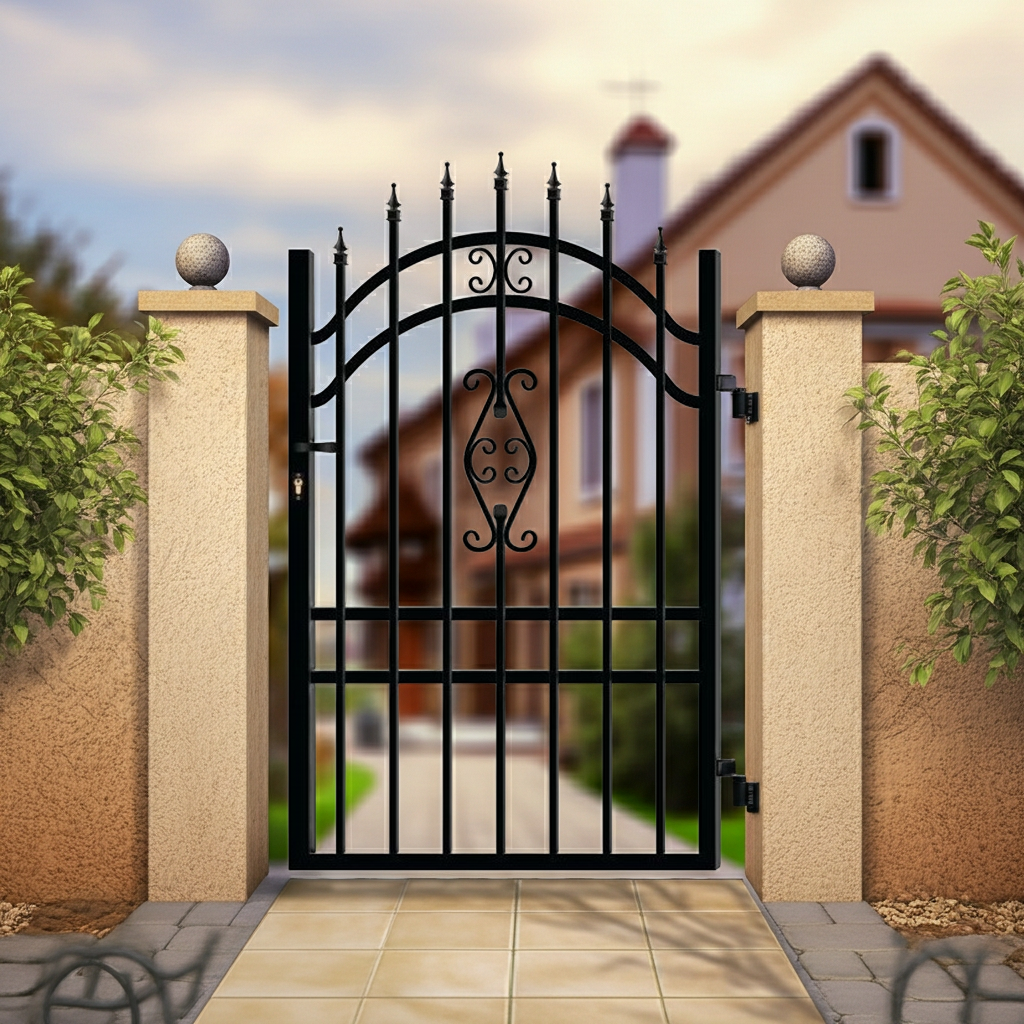 Fertigtoranlage "Alicia" inkl. Pfosten und Zubehör & E-Antrieb!