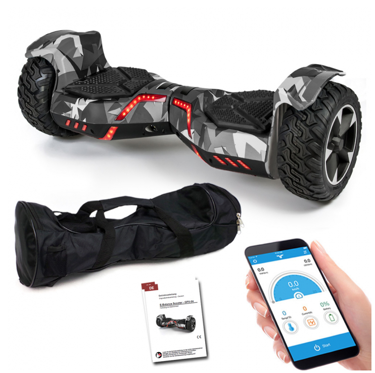 E Balance Scooter Hoverboard 800W SUV 8.5 Bluetooth LED APP