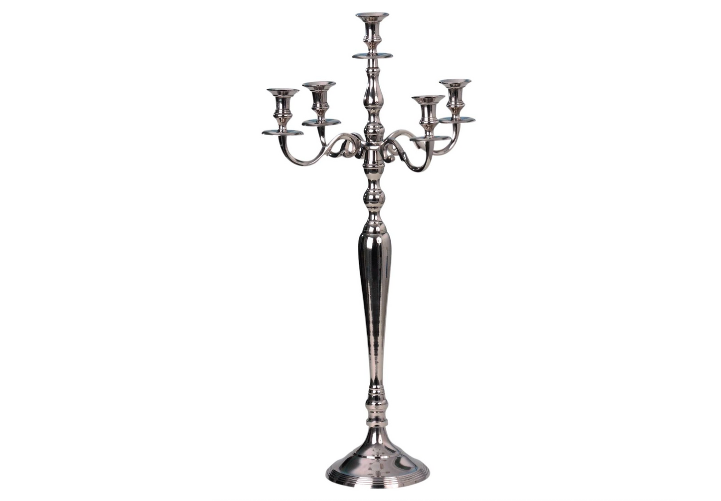 Großer Metall Kerzenständer Kandelaber 5-armig