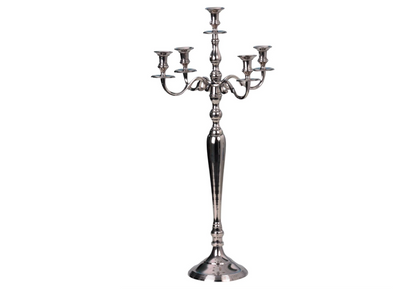 Großer Metall Kerzenständer Kandelaber 5-armig