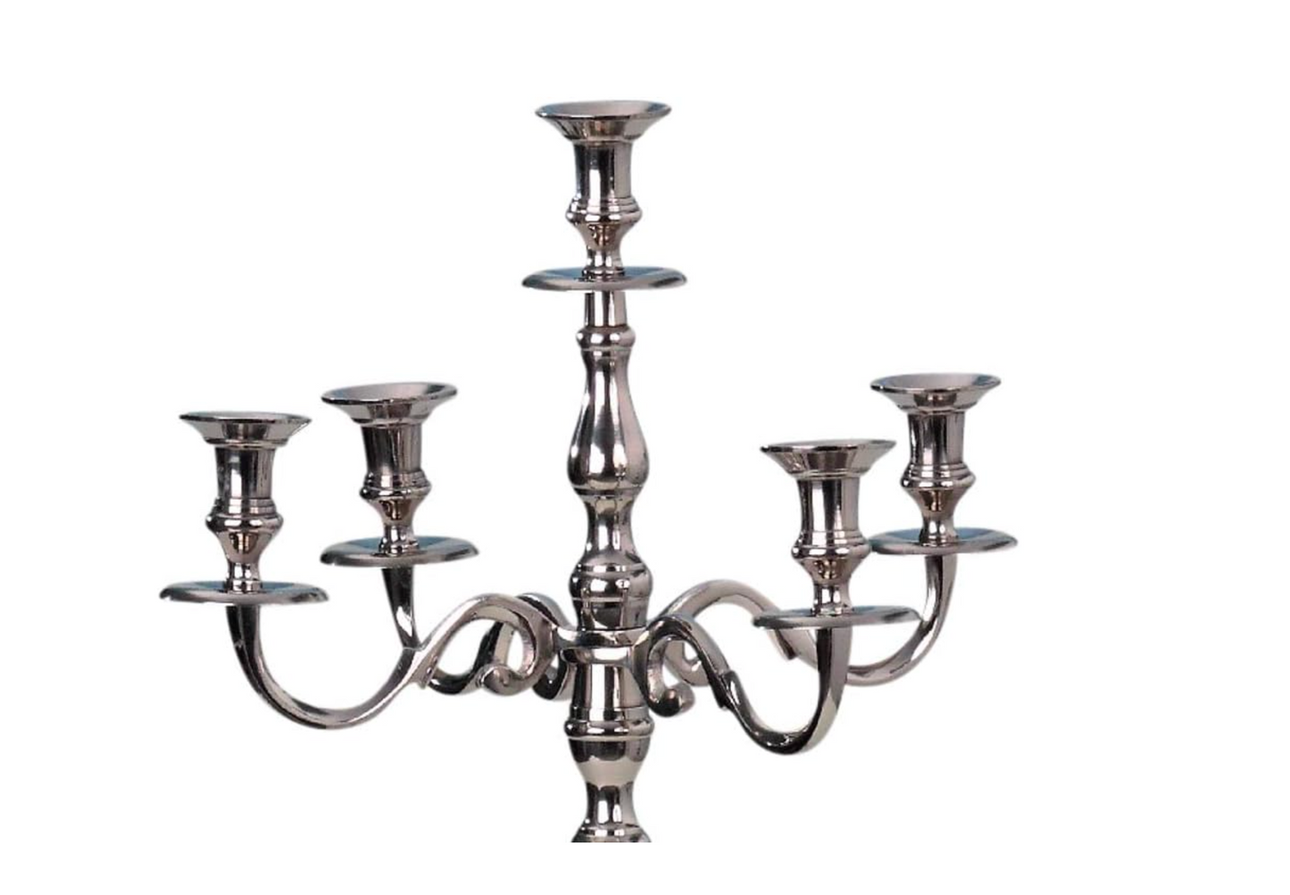 Großer Metall Kerzenständer Kandelaber 5-armig