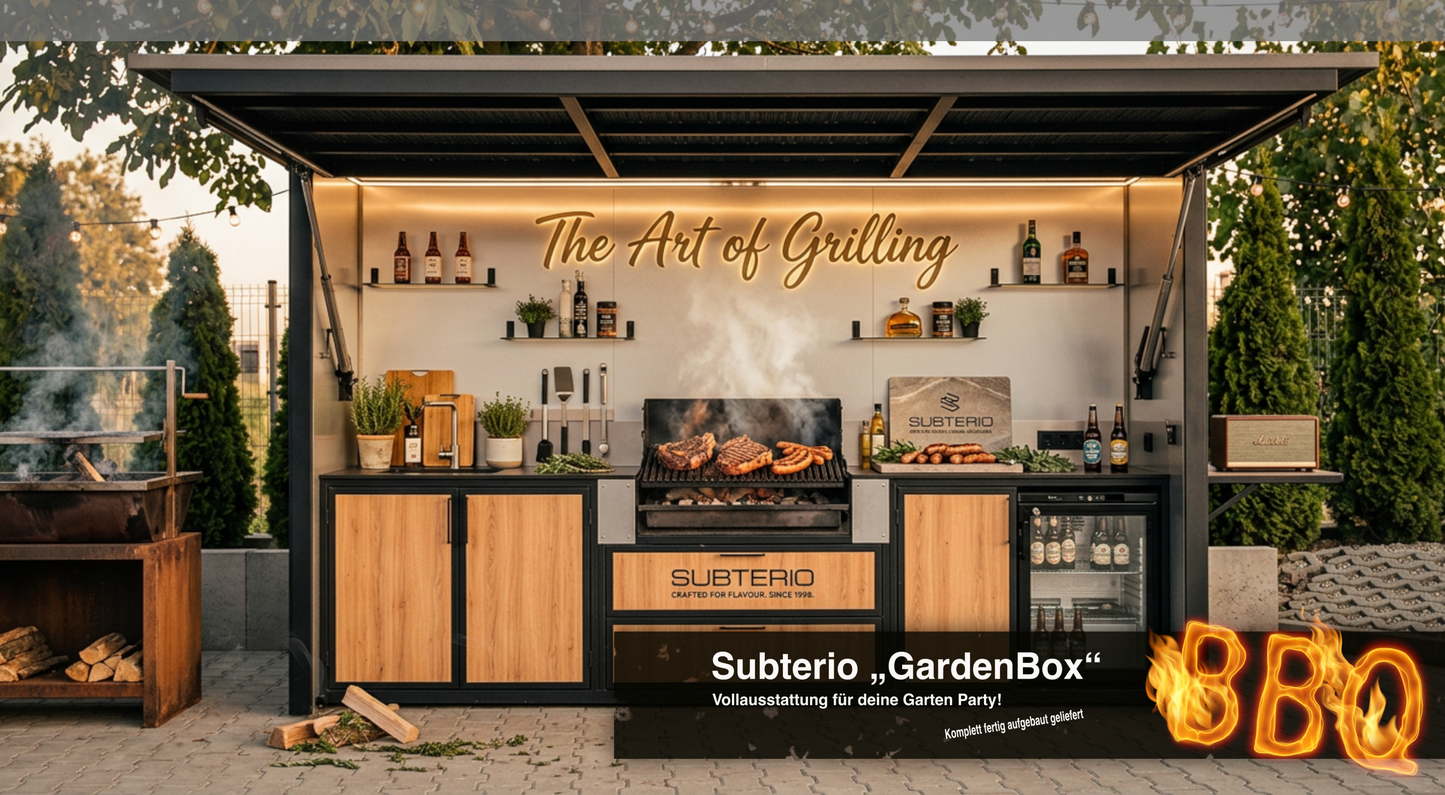 BBQ Box Profi Outdoor-Küche im Fertigmodul "Subterio"