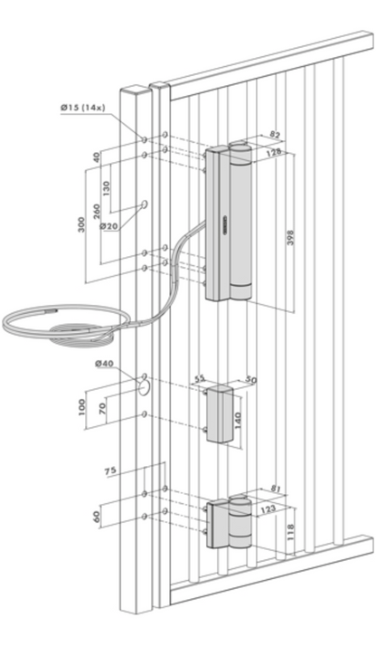 LOCINOX Hydraulischer Türöffner Mammoth 180 Grad + App