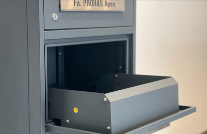 Briefkasten & Paketbox Bispo 2 rostfrei Edelstahlgriffe