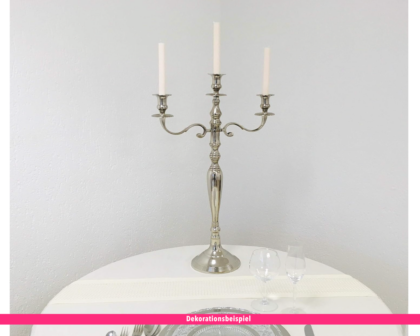 Großer Metall Kerzenständer Kandelaber 5-armig