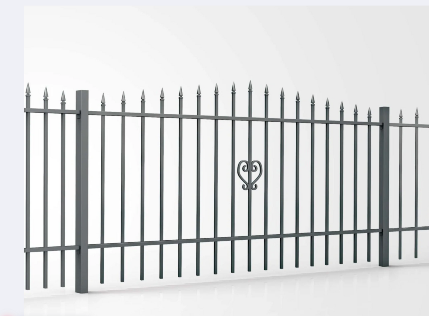 Zaunpaket "Artistic" optional mit Stahlpfosten & Zubehör!