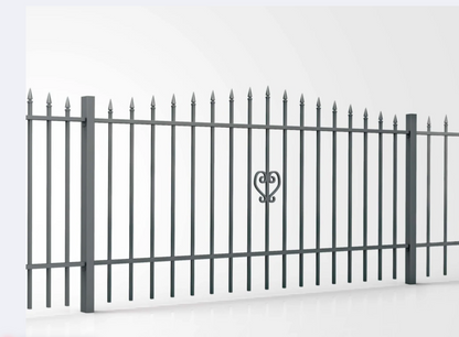 Zaunpaket "Artistic" optional mit Stahlpfosten & Zubehör!