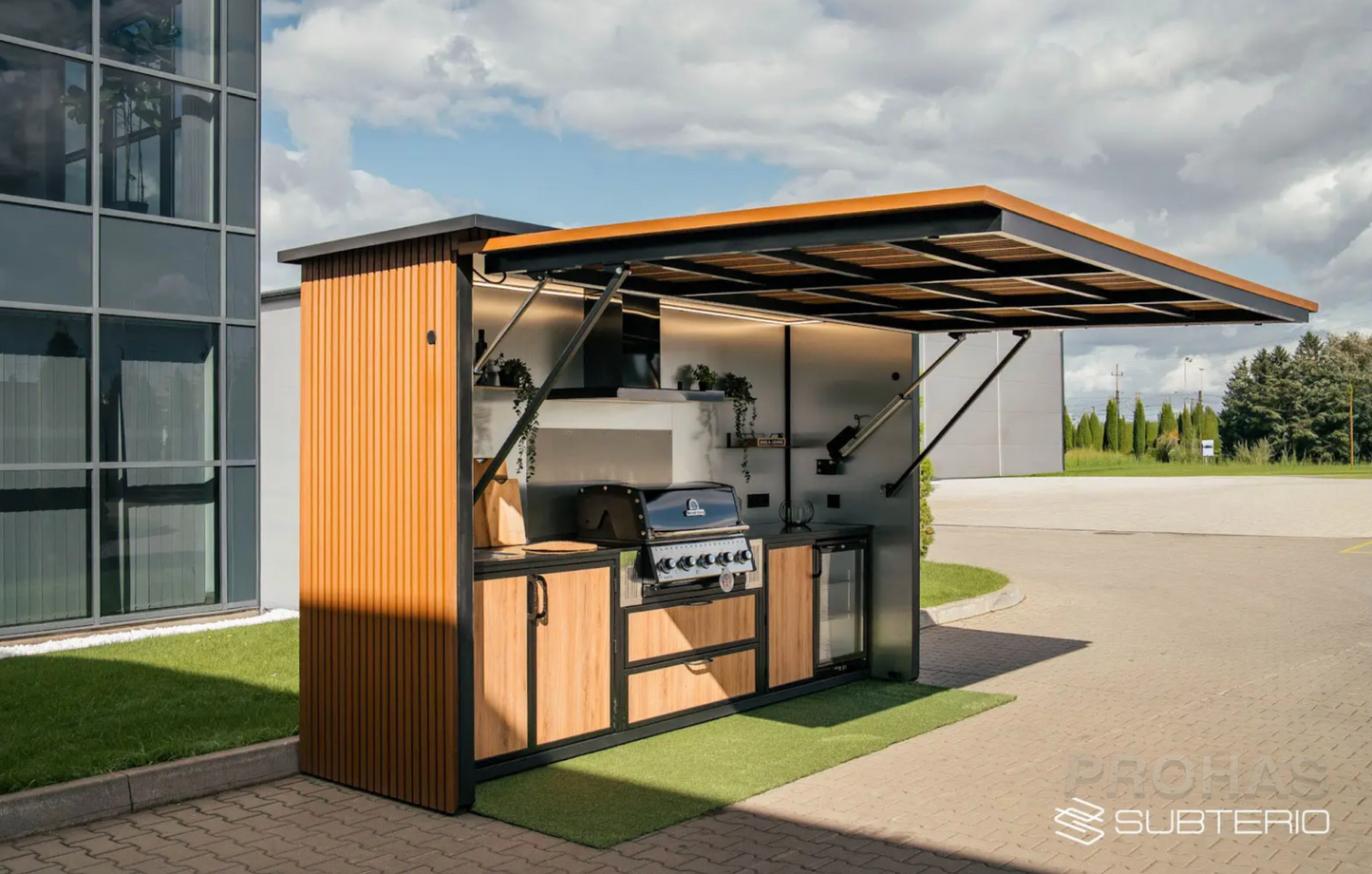 BBQ Box Profi Outdoor-Küche im Fertigmodul "Subterio"