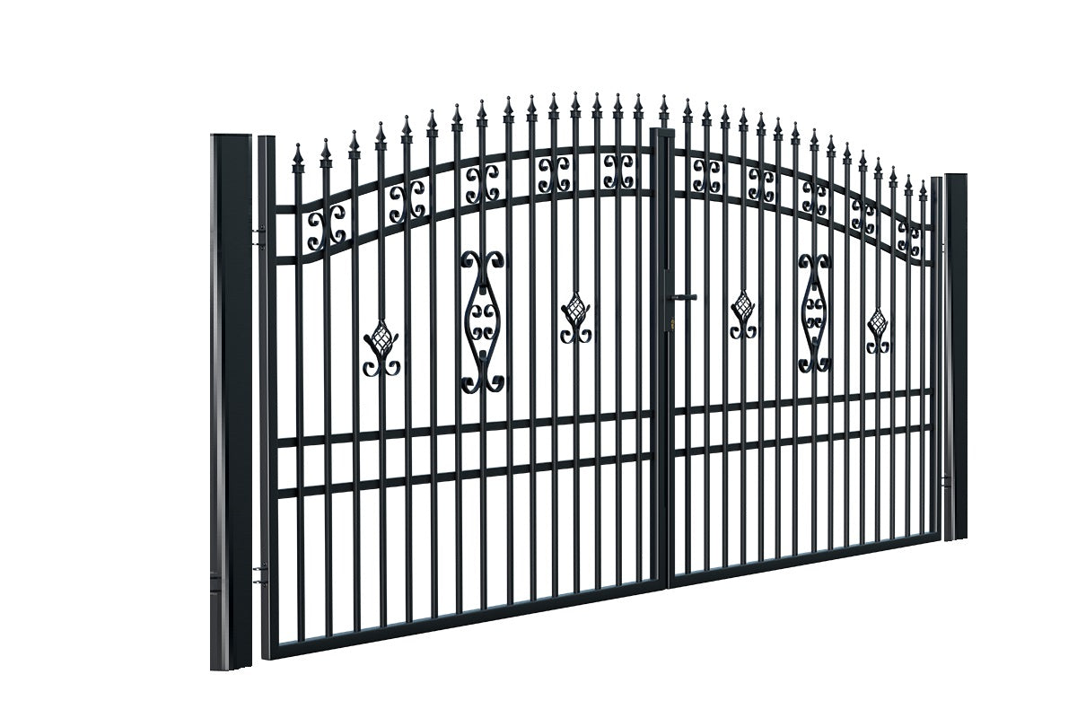 Fertigtoranlage "Alicia" inkl. Pfosten und Zubehör & E-Antrieb!