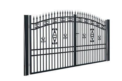 Fertigtoranlage "Alicia" inkl. Pfosten und Zubehör & E-Antrieb!