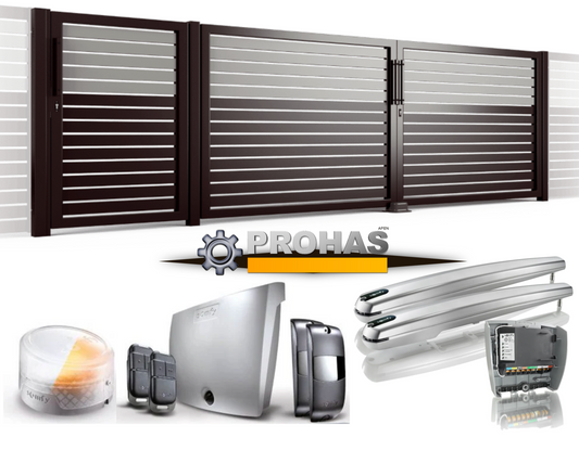 Hof Toranlage "LARA" 4+1m x 1,8 m optional mit Elektrik