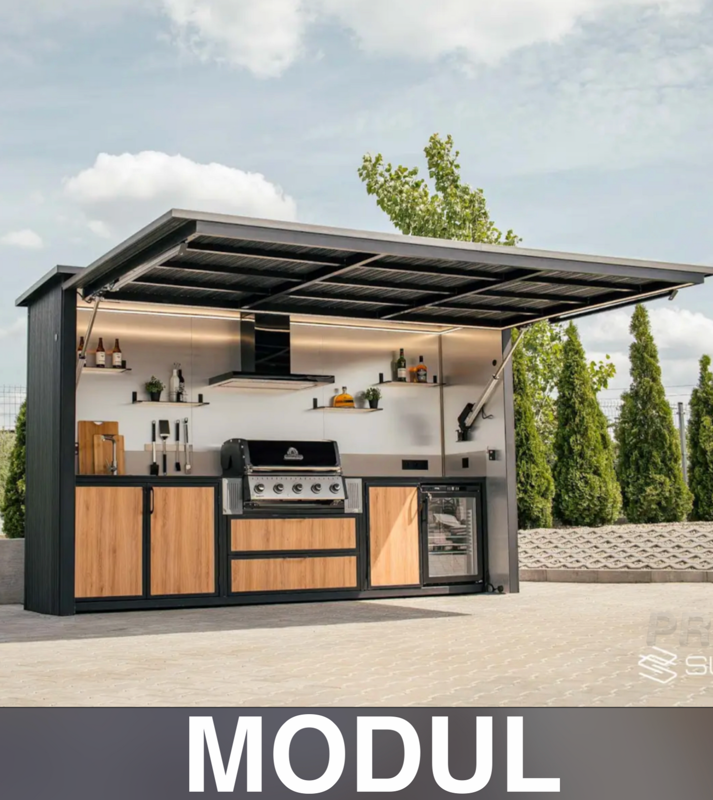 BBQ Box Profi Outdoor-Küche im Fertigmodul "Subterio"