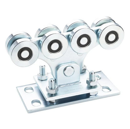 SET Laufwagenpaket für Schiebetore Profil 68×68mm mit Kunststoffrollen