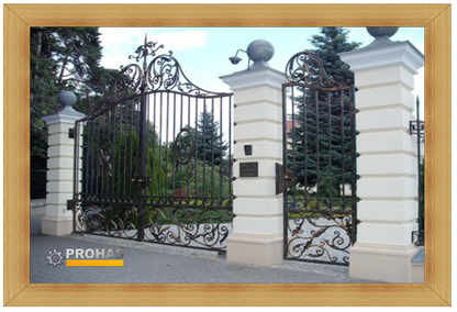 Betonsäule S1 Höhe 2,2m - für Tor- und Zaunanlagen