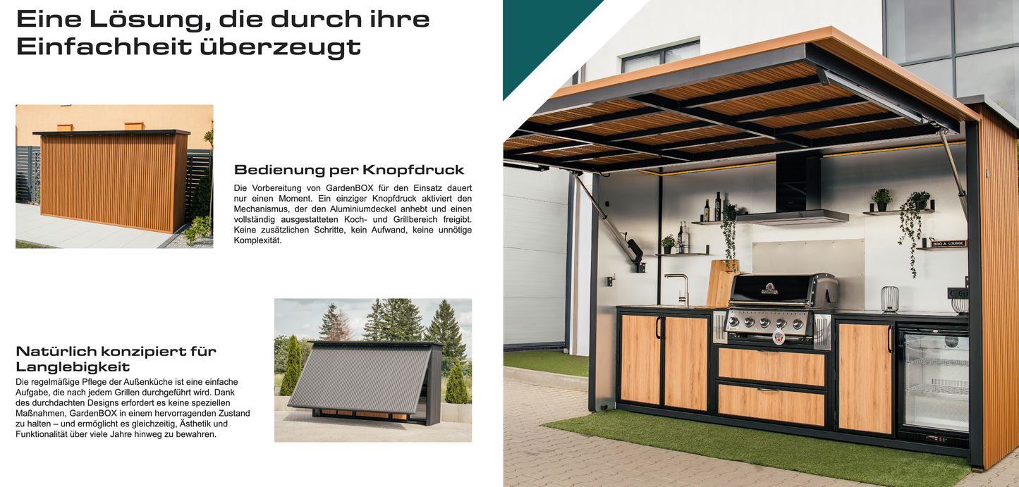 BBQ Box Profi Outdoor-Küche im Fertigmodul "Subterio"