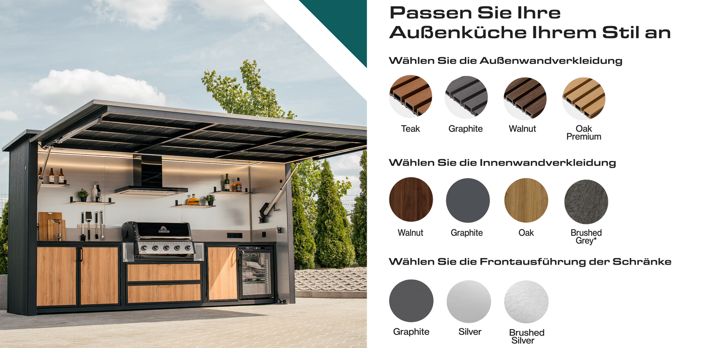BBQ Box Profi Outdoor-Küche im Fertigmodul "Subterio"