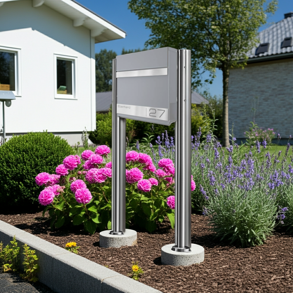 Briefkastenständer V2A Edelstahl rostfrei | Erpo